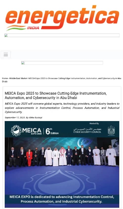 Energetica India coverage of MEICA Expo
